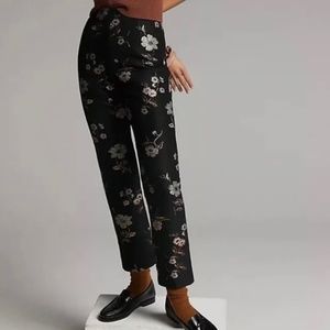 ML Monique Lhuillier Floral Jaquard Pant